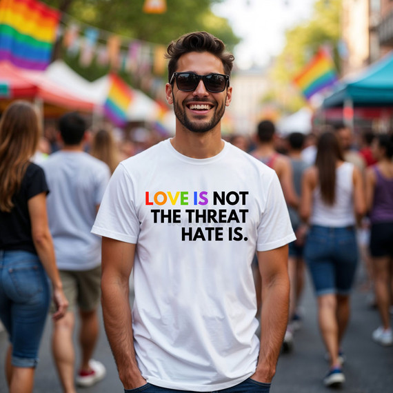 Love Is Not The Threat, Hate Is DTF Heat Transfer