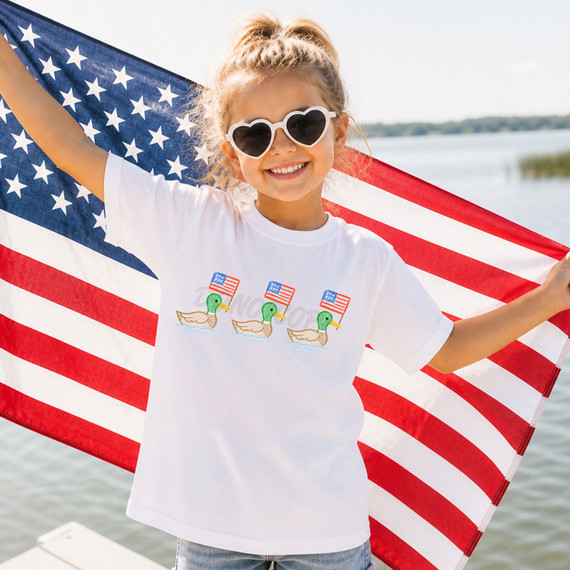 Patriotic Ducks DTF Heat Transfer