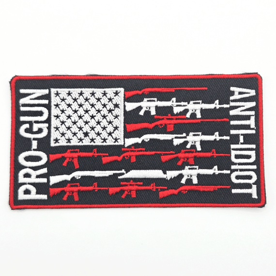 Pro-Gun Anti-Idiot Hat Patch – 4.5" x 2.5"