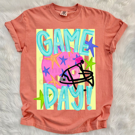 Retro Game Day DTF Heat Transfer