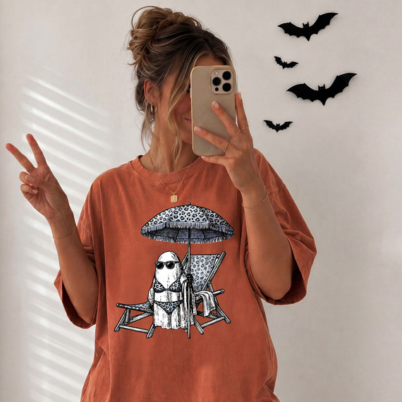 Beach Ghost DTF Heat Transfer