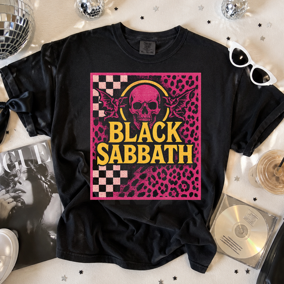Band Tees - Knockout Black DTF Heat Transfer