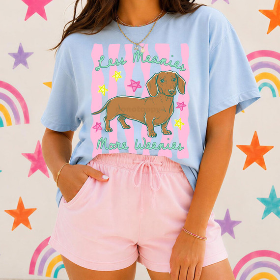 Less Meanies More Weenies Stripes DTF Heat Transfer