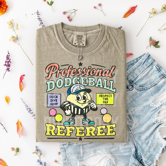Professional Dodgeball Referee DTF Heat Transfer