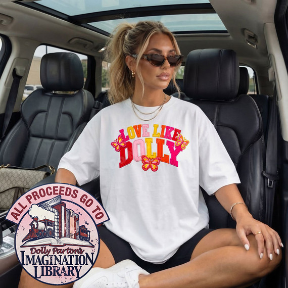 Love Like Dolly DTF Transfer | Retro Country Butterfly Design
