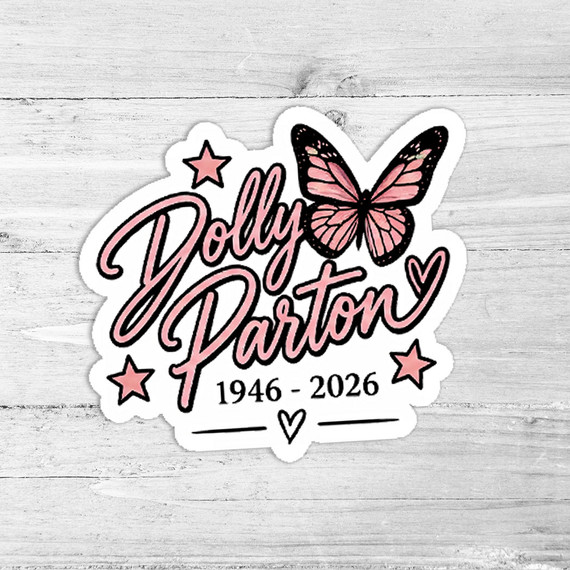 Dolly Parton 1946–2026 Memorial Die-Cut Sticker