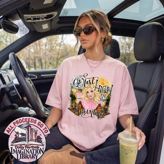 Go Rest High On That Mountain DTF Transfer | Country Tribute Design with Butterflies