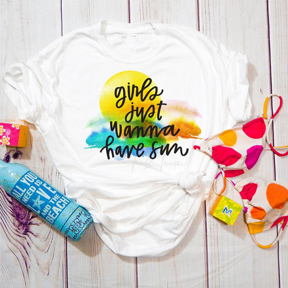 Girls just wanna have sun Sublimation Transfer