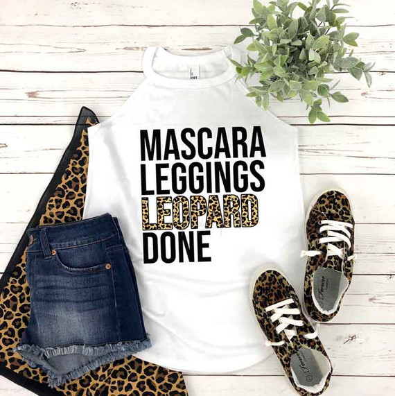 Mascara Leggings Leopard Done Sublimation Transfer