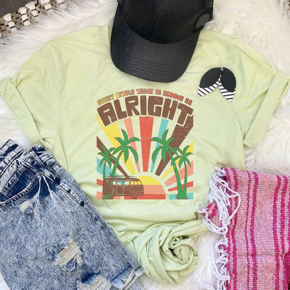 Every Little Thing Is Gonna Be Alright Screen Print Heat Transfer Every Little Thing Is Gonna Be Alright Screen Print Heat Transfer