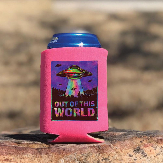 Out Of This World Can Hugger Screen Print Heat Transfer
