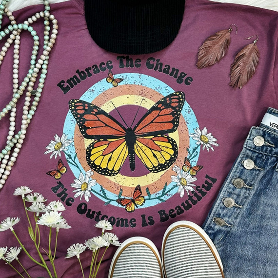 Embrace The Change Screen Print Heat Transfer