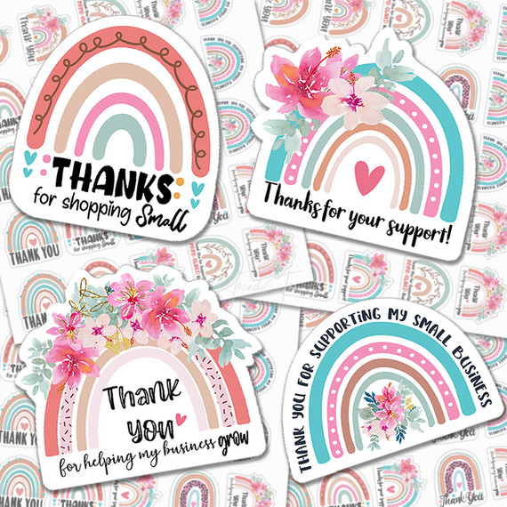 Thank You Rainbows Variety Pack Sticker Sheet