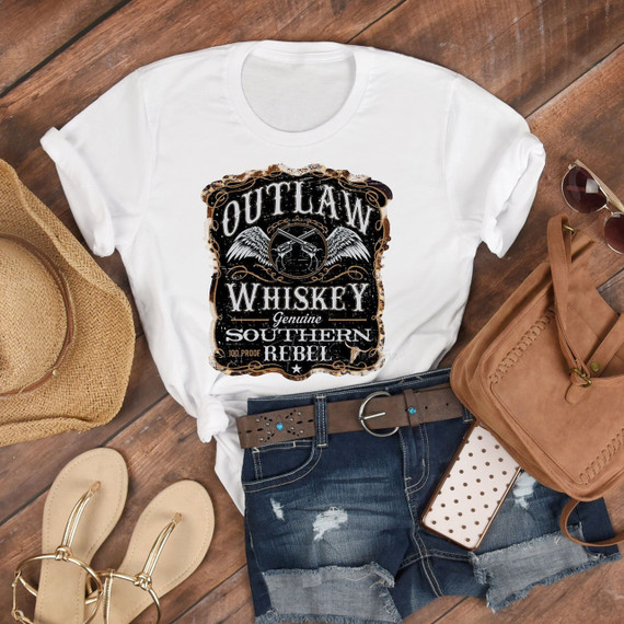 Outlaw Whiskey Sublimation Transfer