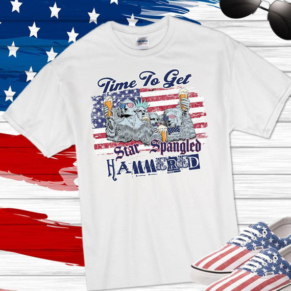 Time To Get Star Spangled Hammered Sublimation Transfer-1655997483