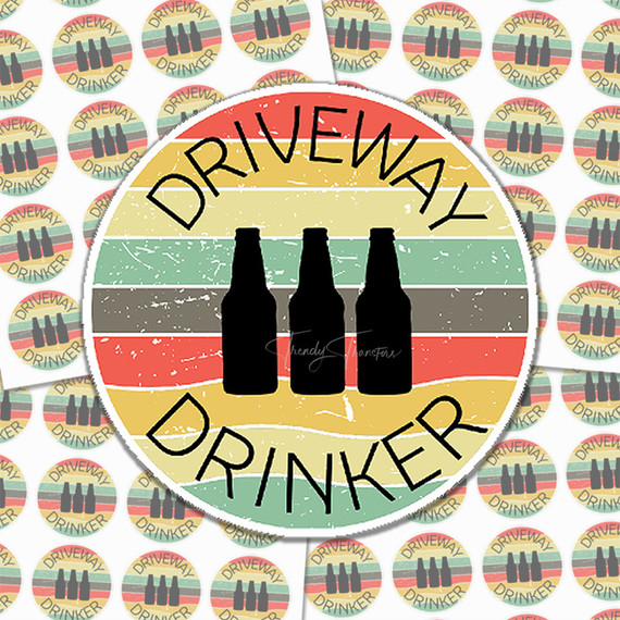Driveway Drinker Sticker Sheet