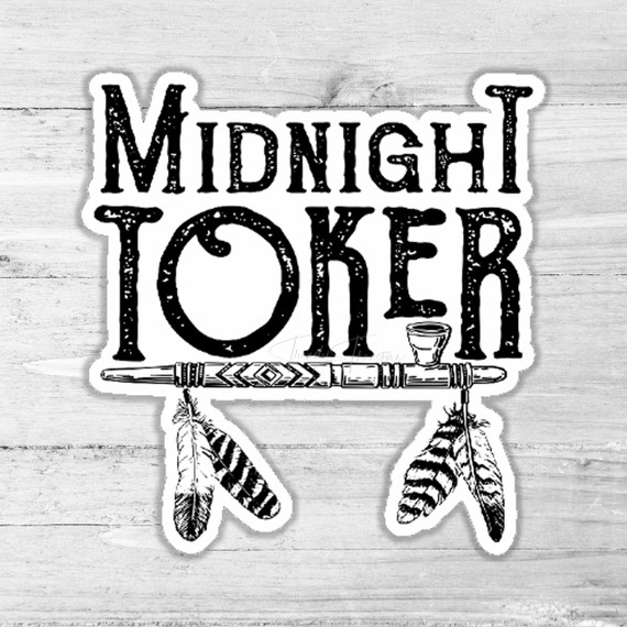 Midnight Toker Die Cut Sticker