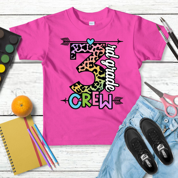 3rd Grade Crew DTF Heat Transfer