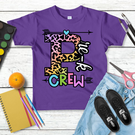 Pre-K Crew DTF Heat Transfer