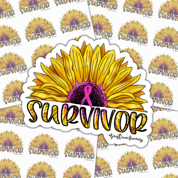 Breast Cancer Awareness Survivor Sticker Sheet
