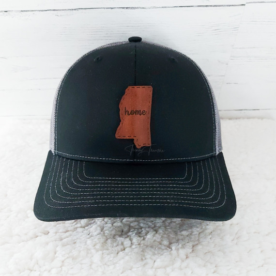 Mississippi Home Leather Hat Patch
