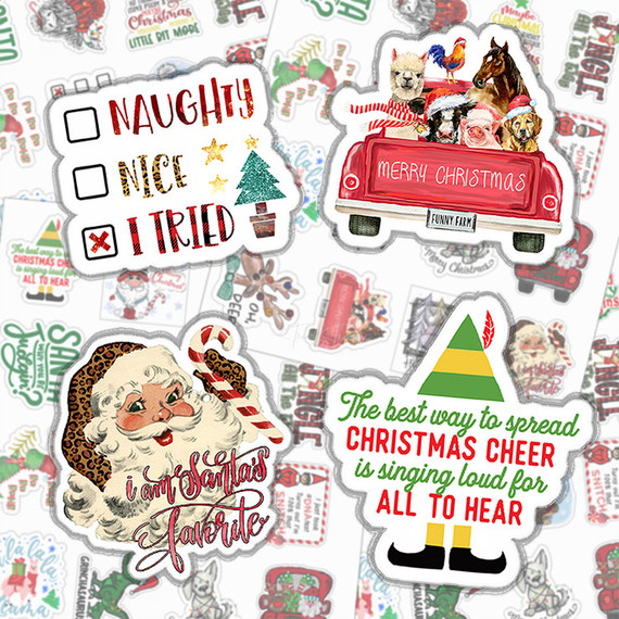 Kids Christmas Variety Pack Sticker Sheet