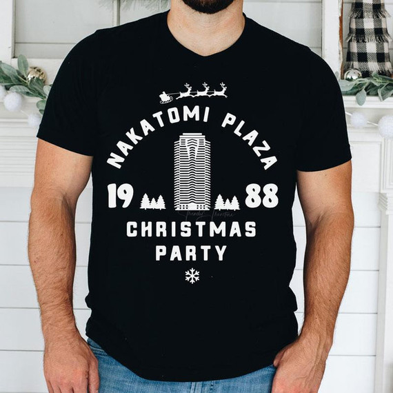 Nakatomi Plaza Christmas Party Screen Print Heat Transfer