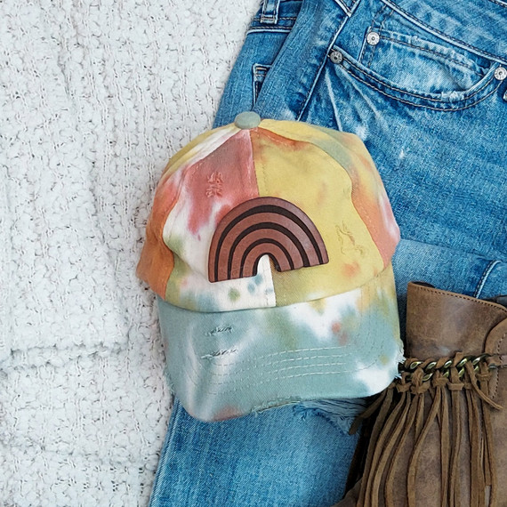 Rainbow Leather Patch