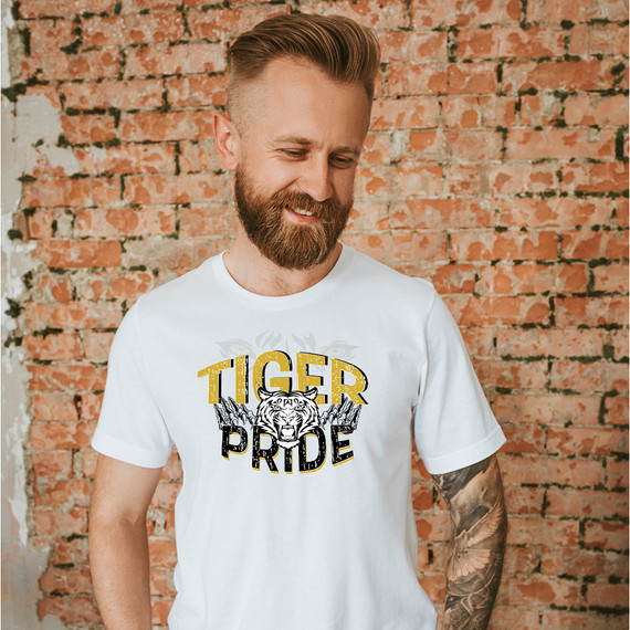 Tiger Pride #2 Gold/Black DTF Transfer
