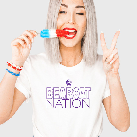 Bearcat Nation #3 Purple DTF Transfer