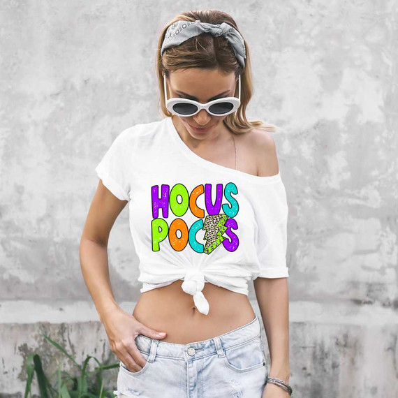 Hocus Pocus Lightening Bolt Sublimation Transfer