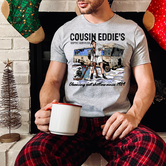 Cousin Eddie Septic Services Screen Print Transfer