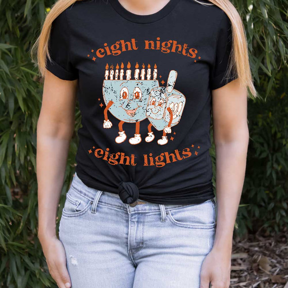 Eight Nights Eight Lights DTF Heat Transfer