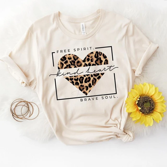 Tee with a Free Spirit screen print transfer