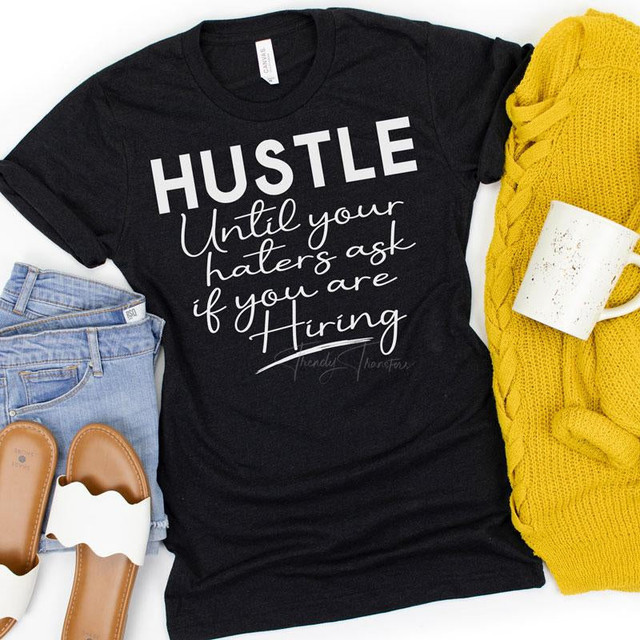 DREAMER HATER HUSTLE Printed T-shirt main image 1