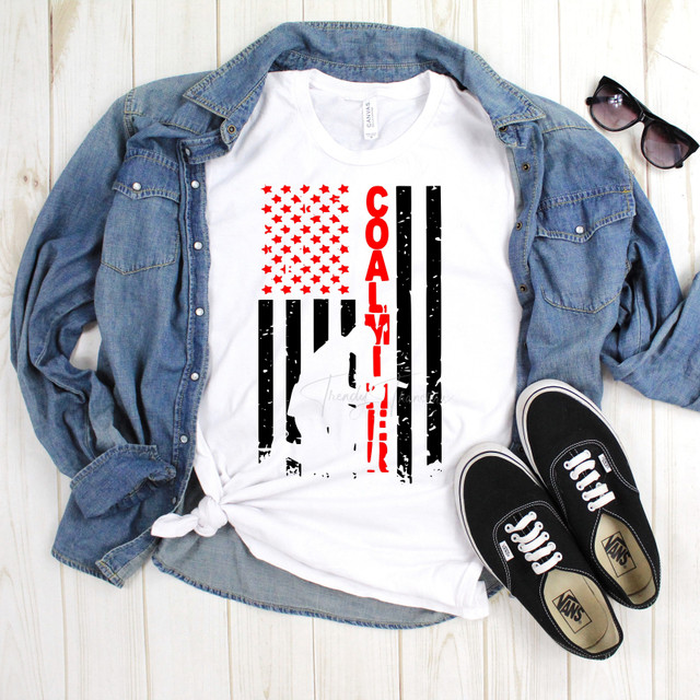 Coal Miner Flag Sublimation Transfer Coal Miner Flag Sublimation Transfer