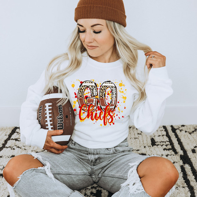 Go Chiefs Football DTF Heat Transfer
