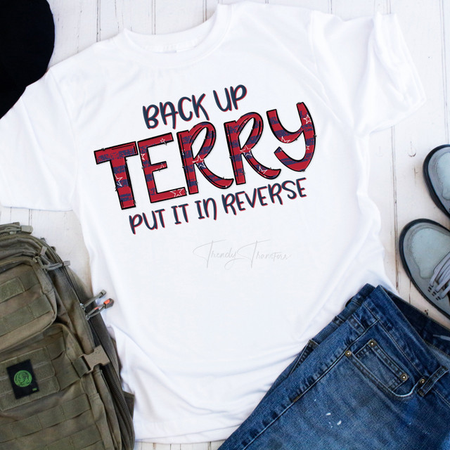 Back Up Terry Funny Patriotic Sublimation Transfer-1655961847