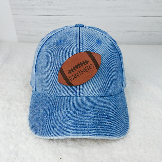Personalized Leather Football Patch