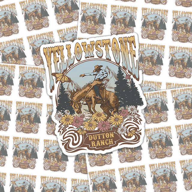 Yellowstone Vintage Sticker Sheet