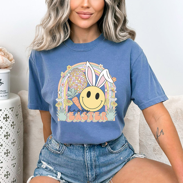 Happy Easter Retro DTF Heat Transfer