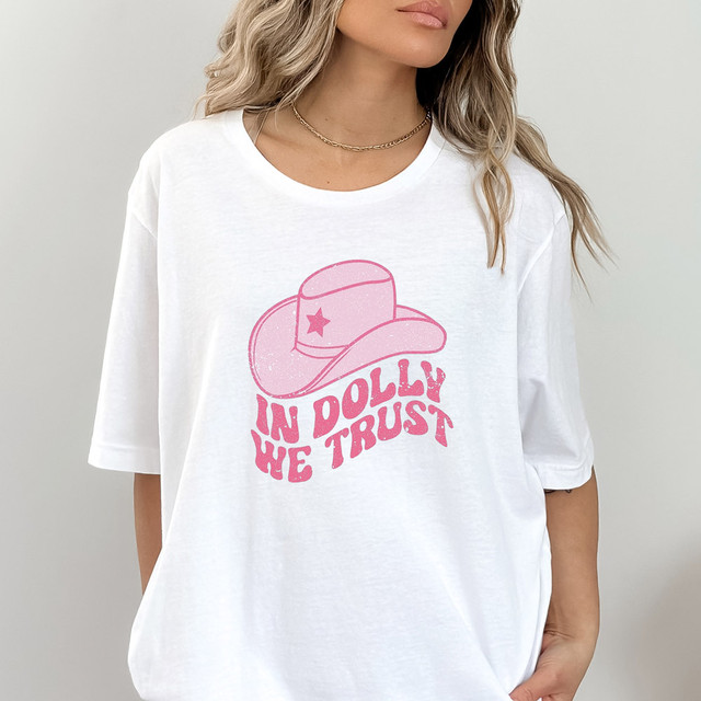 In Dolly We Trust DTF Heat Transfer