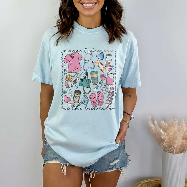 Nurse Life Is The Best Life DTF Heat Transfer