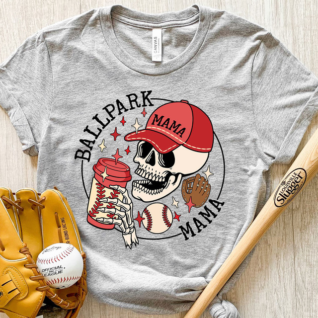 Ballpark Mama Skellie DTF Heat Transfer