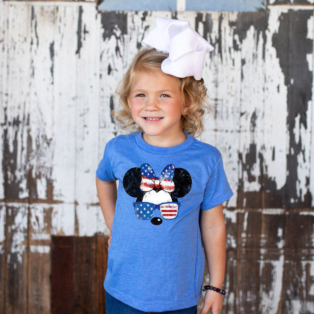 Patriotic Mouse Bow DTF Heat Transfer