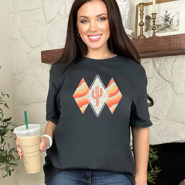 Boho Cactus DTF Heat Transfer