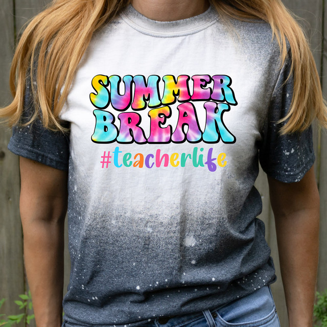 Summer Break #TeacherLife DTF Heat Transfer