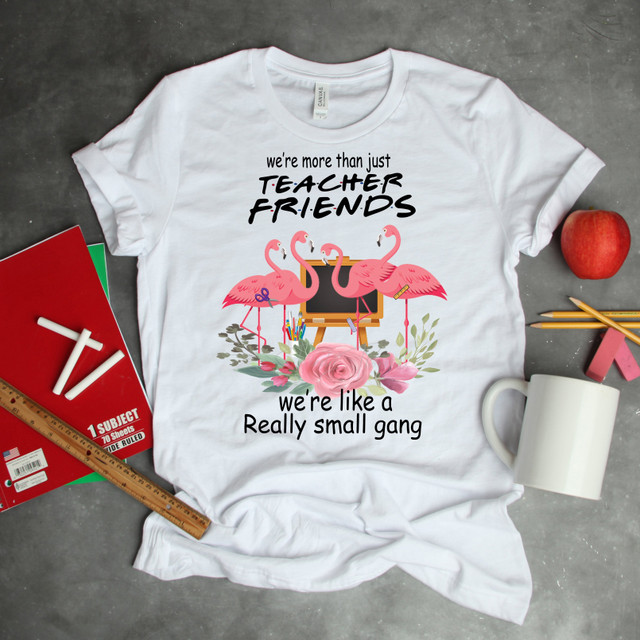 We're Not Just Teacher Friends Flamingo Gang Sublimation Transfer