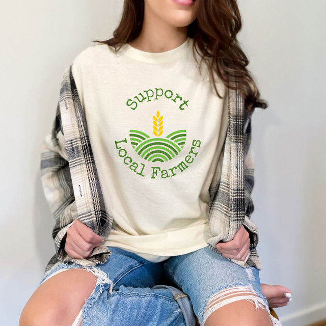 Support Local Farmers Wheat DTF Heat Transfer