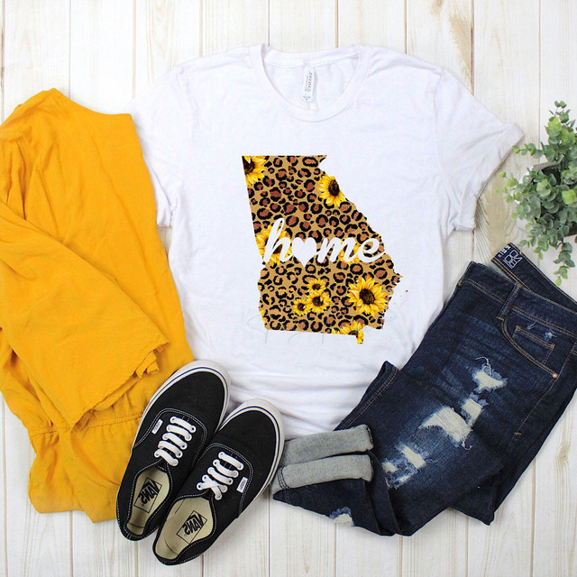 Georgia Home Leopard and Sunflower Sublimation Transfer